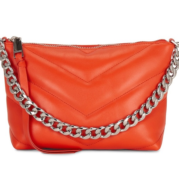 Rebecca Minkoff Handbags - Rebecca Minkoff
Edie Zip Quilted Leather Crossbody Bag coral